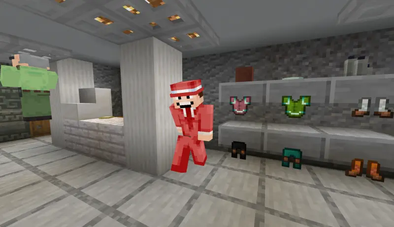 Продавец бежит