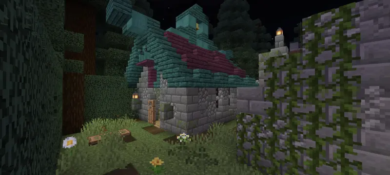 Дом с зеленой крышей