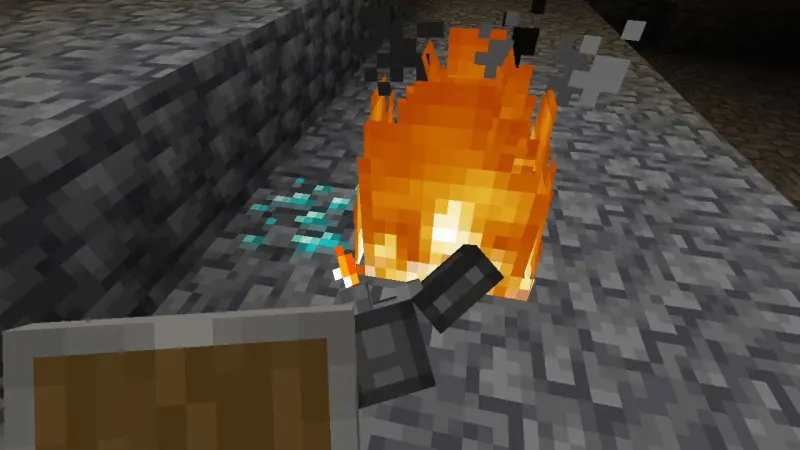 Использование зажигалки