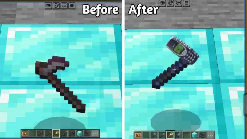 Новый внешний вид незеритовой мотыги