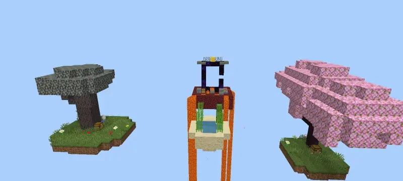 Несколько биомов на маленьких островах