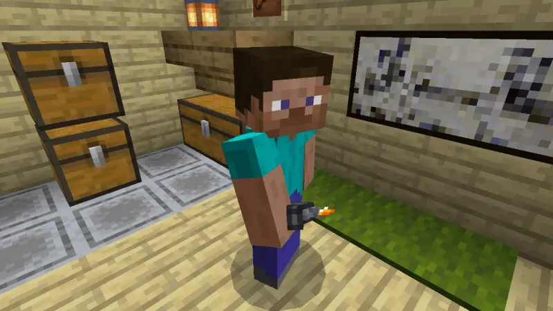 Зажигалка в руке