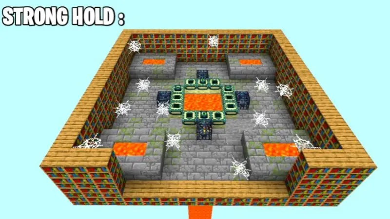 Портал в Край, окруженный книгами