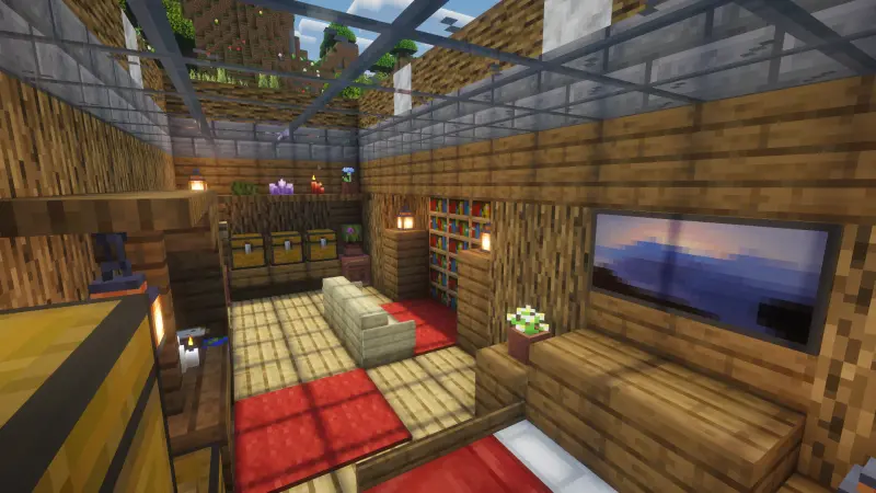 Спальня с элементами декора