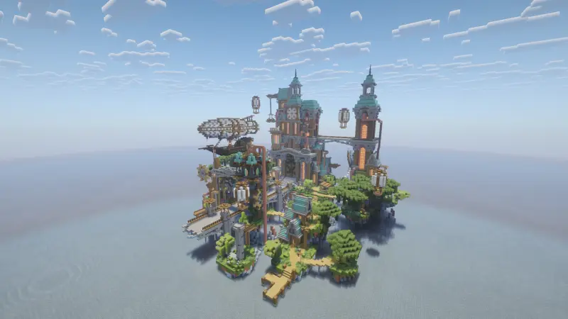 Остров в стиле стимпанк