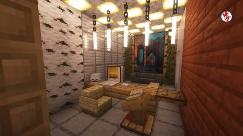 Небольшой кабинет с импровизированным столом