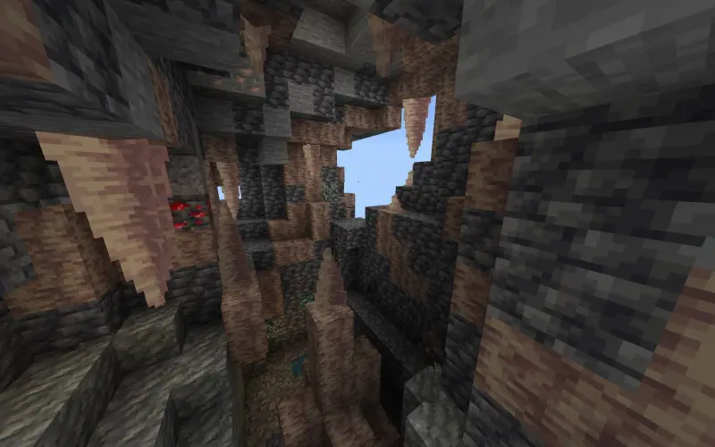 Уровень пещеры с рудами