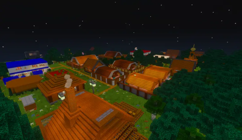 Вид на село сверху