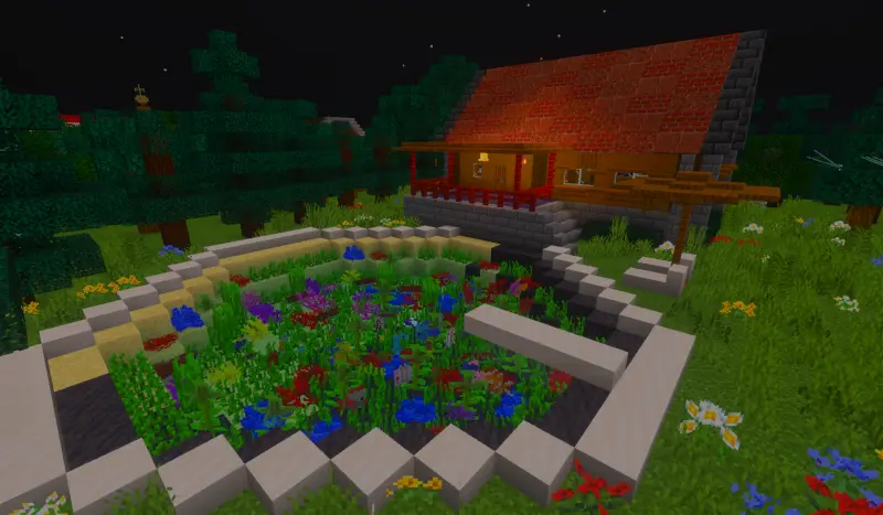 Озеро возле домика