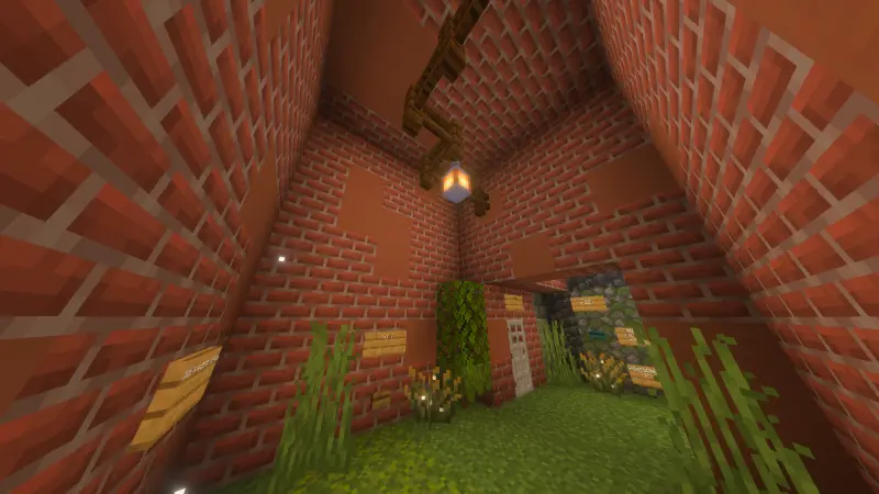 Внутри каменного здания