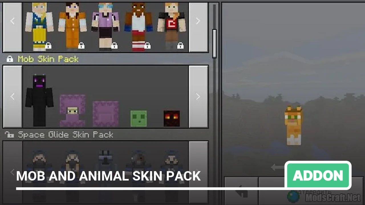 Mod: Mob and Animal Skin Pack