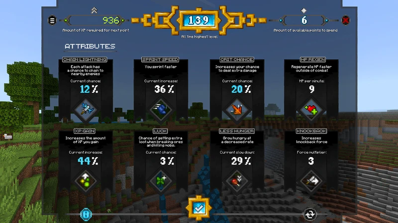 Скриншот Levels Matter - Stats + Skills Add-On 1.0 №10