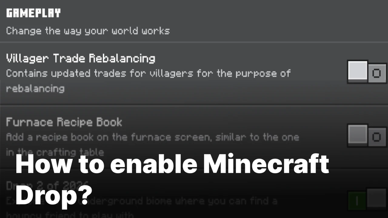 How to Enable Experimental Mode in Minecraft?