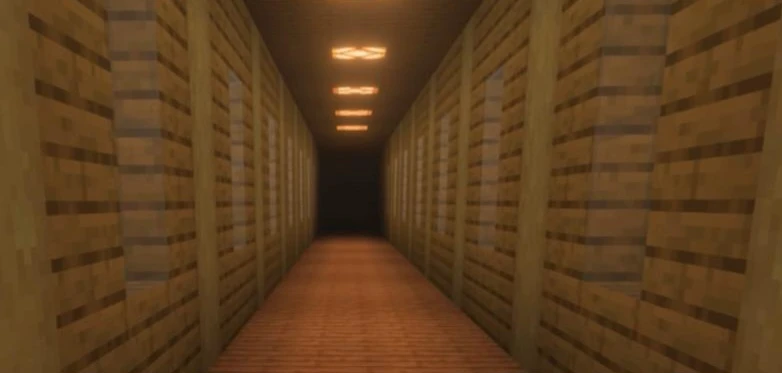Corridor with lighting