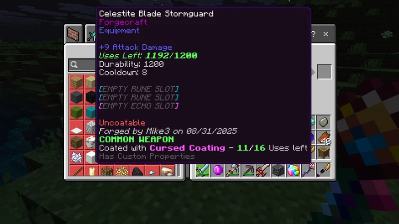 Скриншот FORGECRAFT: WEAPONS & TOOLS ADD-ON! [1.1] №8