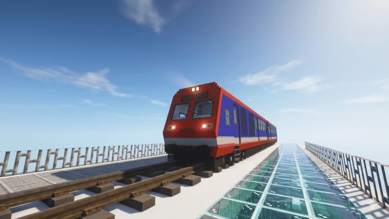 Поезд DEMU спереди