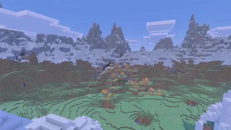 Village near the mountain