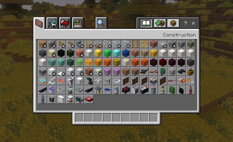 Furniture blocks in inventory