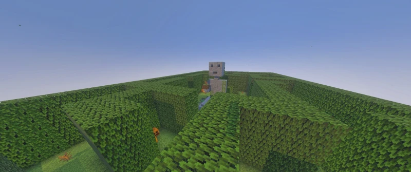Maze among foliage