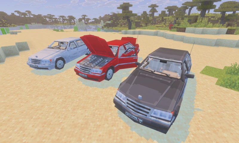 Mercedes in different colors