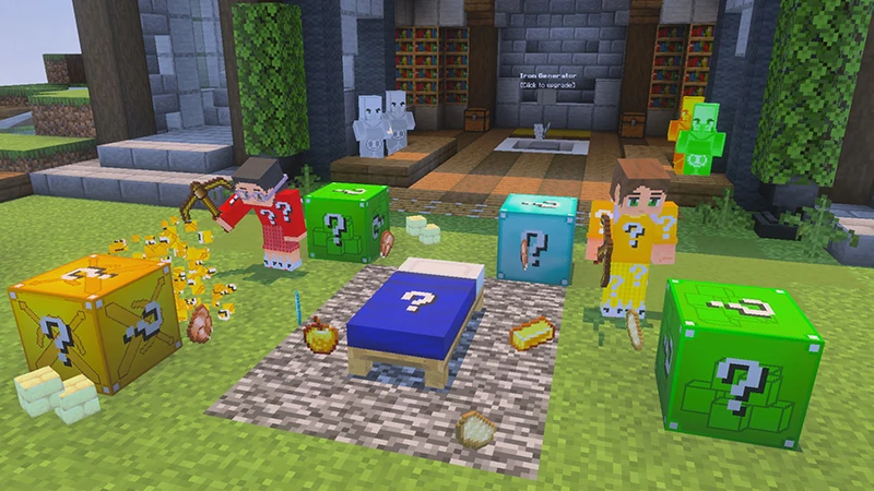 Скриншот Lucky Block Bed Wars №1