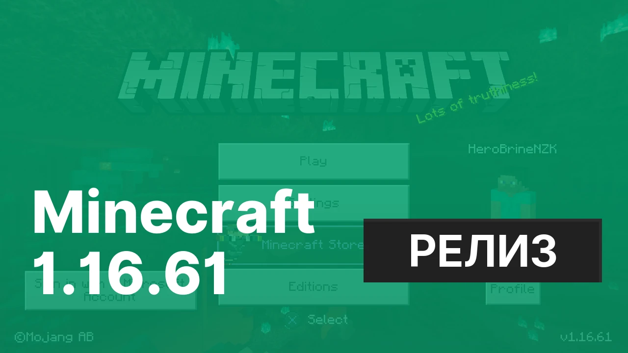 Майнкрафт ПЕ 1.16.61 [Полная версия]