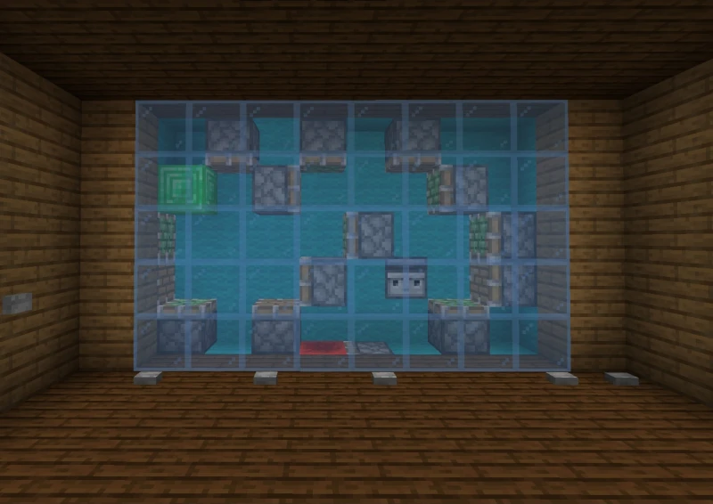Room with pistons
