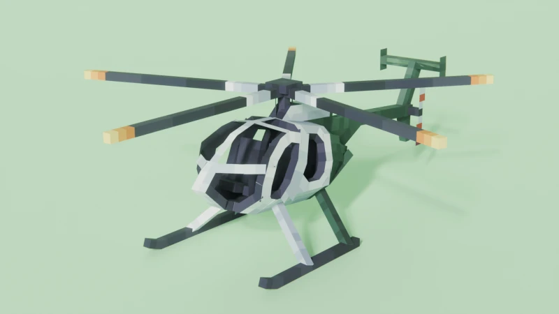 Вид зелёного HH-60 Jayhawk