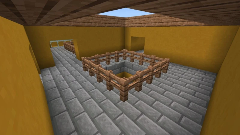 Inside a house in the sunny city