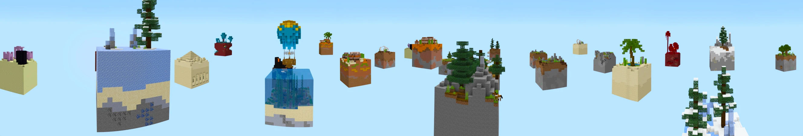 Extreme Survival Biome Blocks panorama