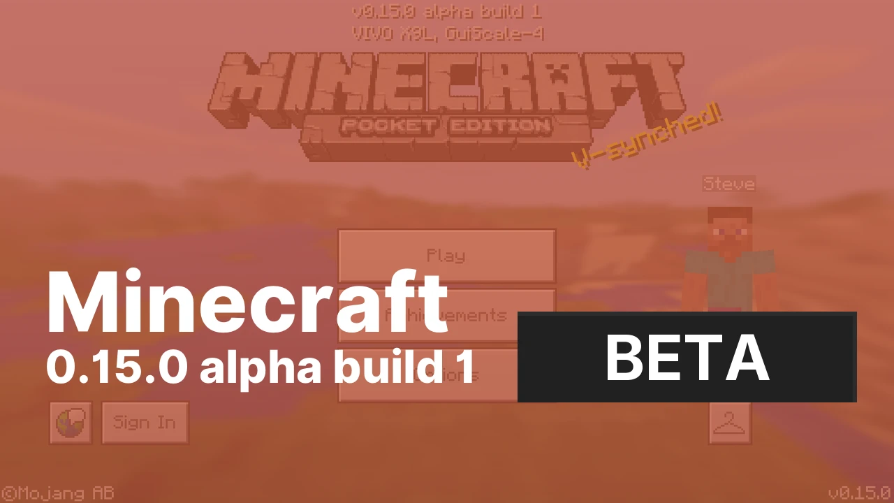 Minecraft PE 0.15.0 Beta 1