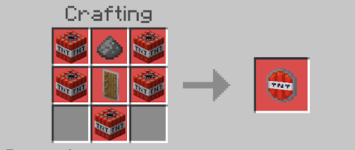 Крафт щита из TNT