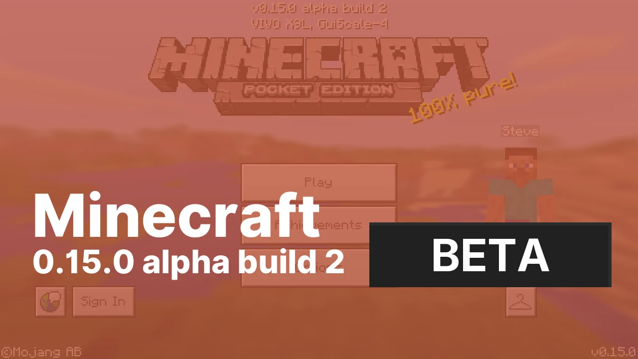 Minecraft PE 0.15.0 Beta 2