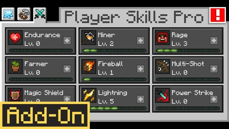 Player Skills Pro Add-On