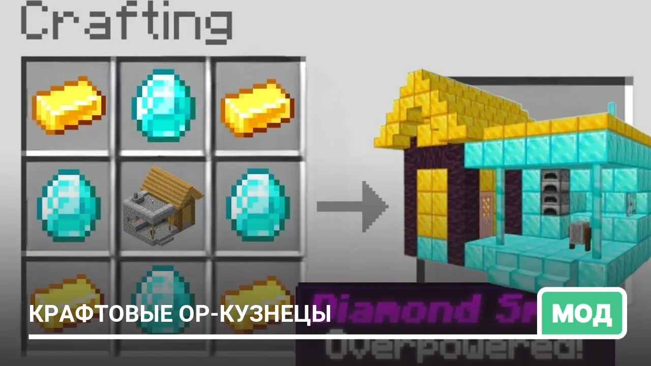 Мод: Крафтовые OP-кузнецы