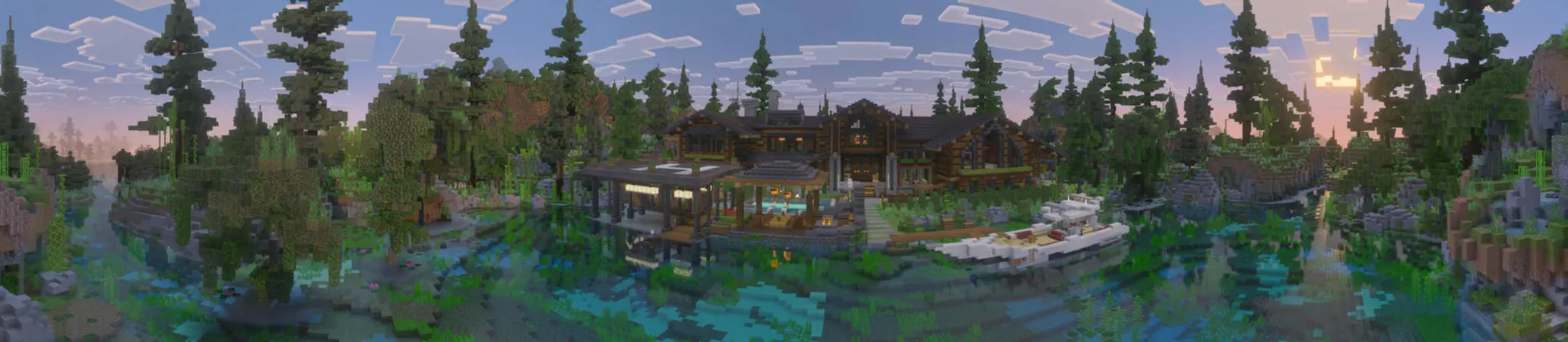 Lakeside Cabin panorama