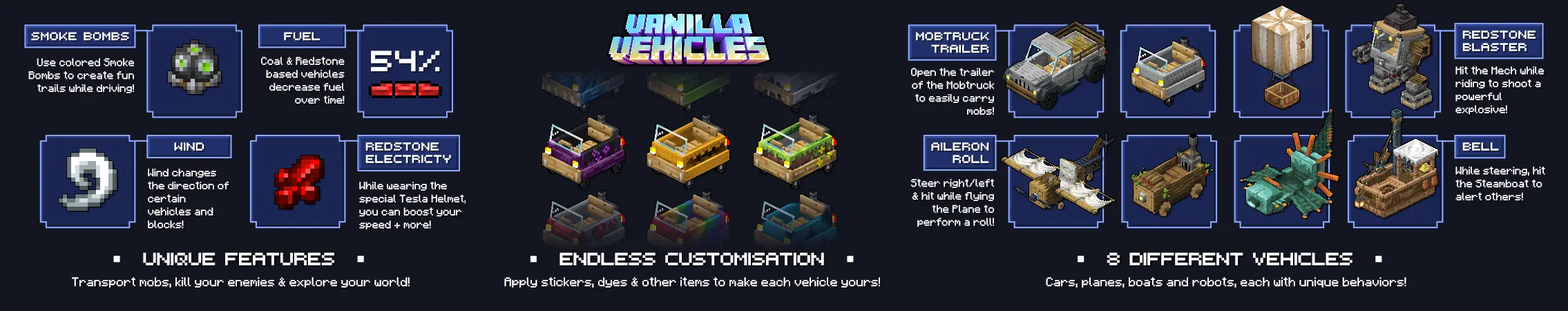 Vanilla Vehicles panorama