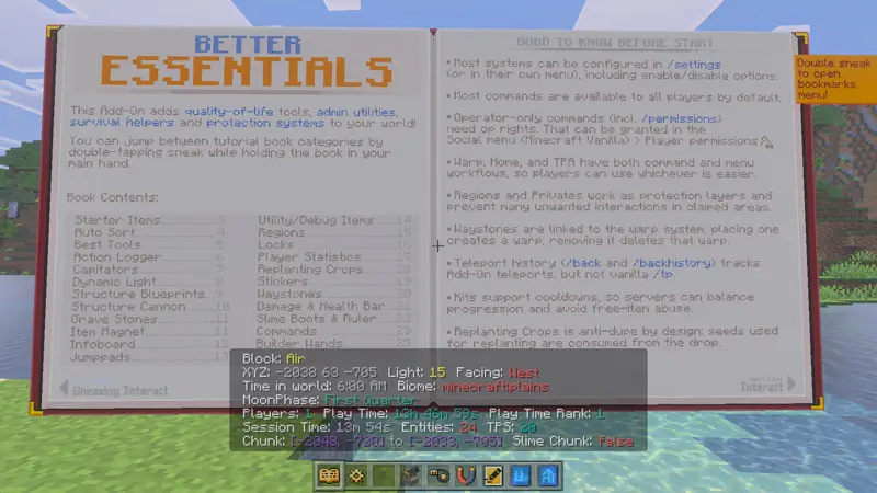 Скриншот Plenty Of Essentials v1.0.0 Add-On №10