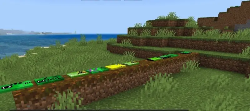 Blocks of banknotes and cards on the ground in the game