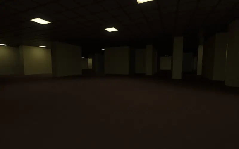 Demonstration of the Backrooms algorithm at work