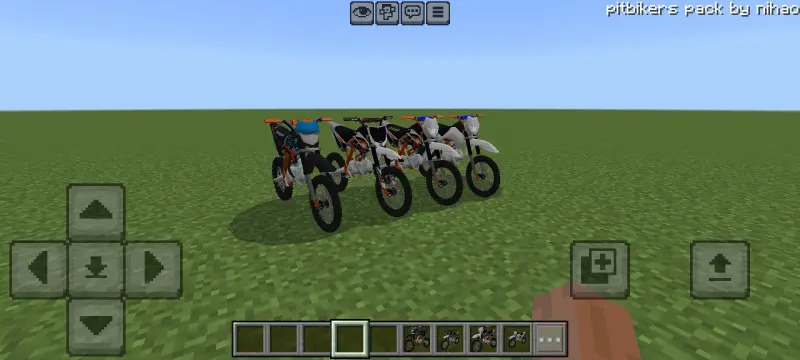 Nukem pit bikes in Minecraft