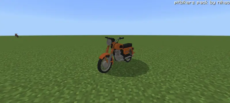 Soviet motorcycle in Minecraft