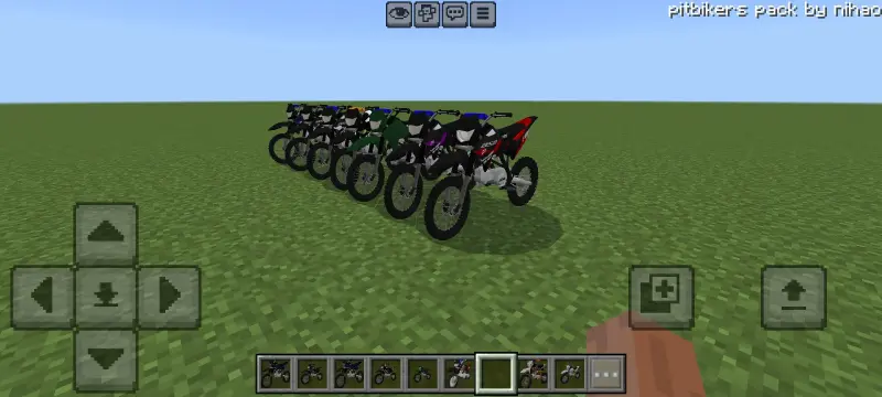 Types of pit bikes from the addon