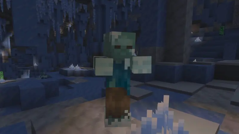 Frozen Zombie in an Ice Cave