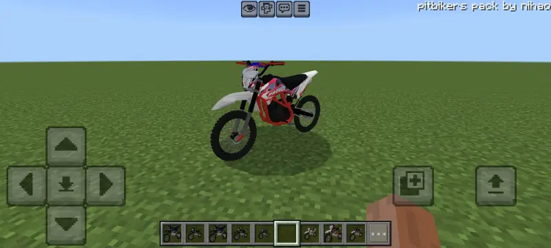 Red pit bike