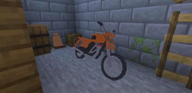 Orange Voskhod 3M motorcycle