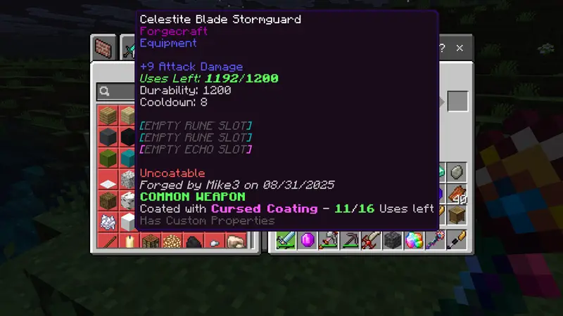 Скриншот FORGECRAFT: WEAPONS & TOOLS ADD-ON! [1.1] №8